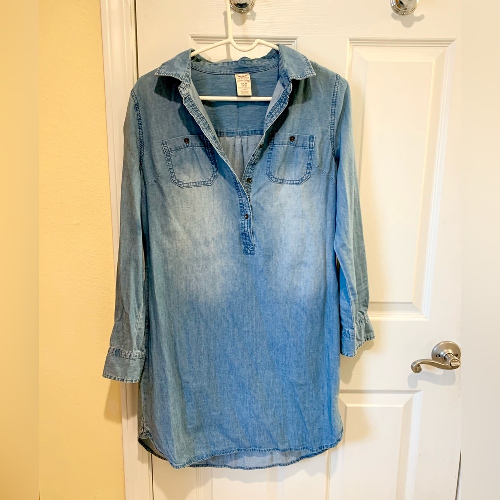 Jean dress with belt